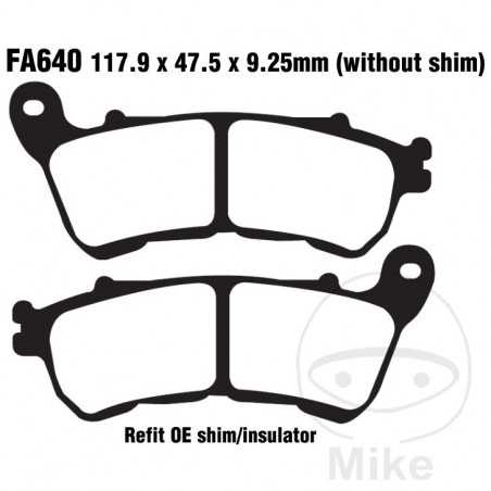 EBC Semi-sintered brake pads V ALTN: 7870295 737.00.92