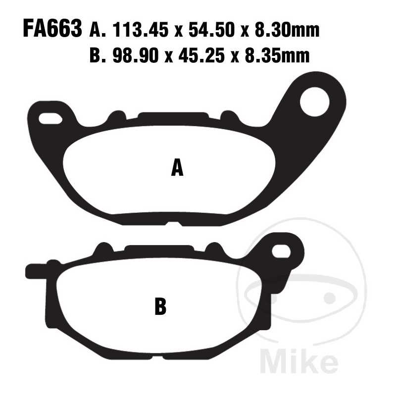 EBC SINTERED BRAKE PADS HH 732.00.93