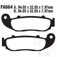 EBC Sintered motorcycle brake pads R 732.01.41