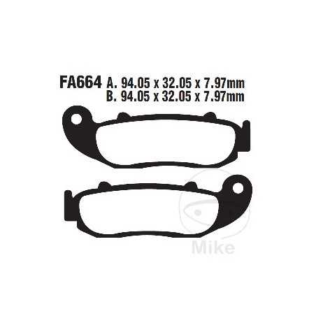 EBC Sintered motorcycle brake pads R 732.01.41