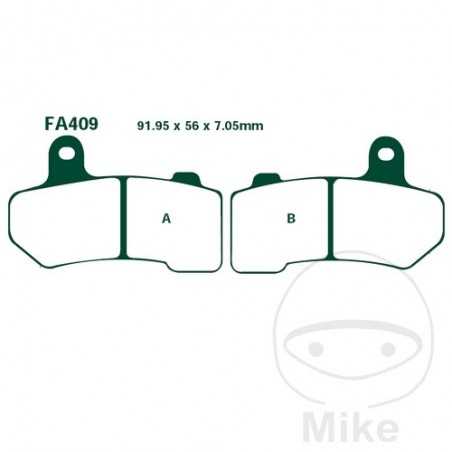 EBC Semi-sintered brake pads V ALTN: 7870289 737.70.53