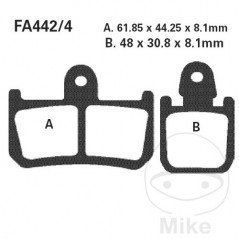 EBC SINTERED BRAKE PADS EPFA ALTN: 7870183 732.15.81