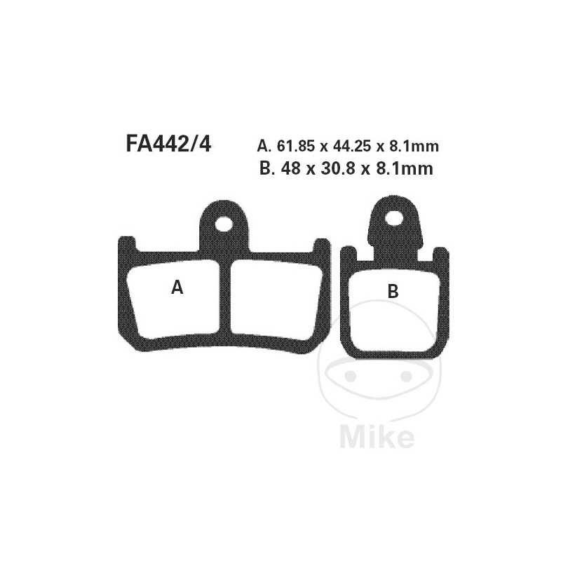 EBC SINTERED BRAKE PADS EPFA ALTN: 7870183 732.15.81