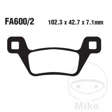 EBC Sintered motorcycle brake pads R 732.35.61