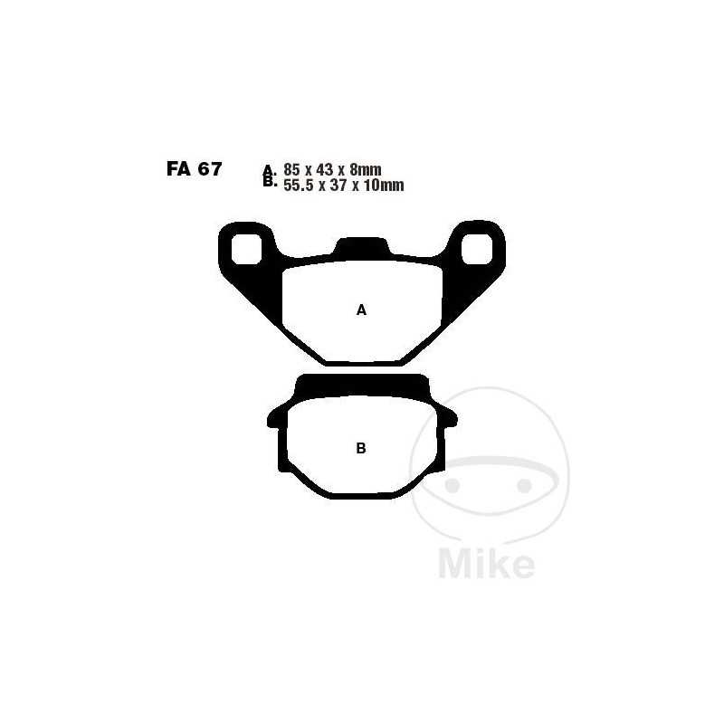 EBC carbon brake pads SCOOTER 732.05.11