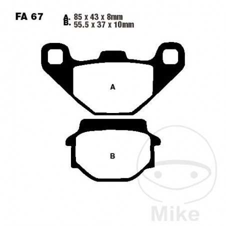 EBC carbon brake pads SCOOTER 732.05.11