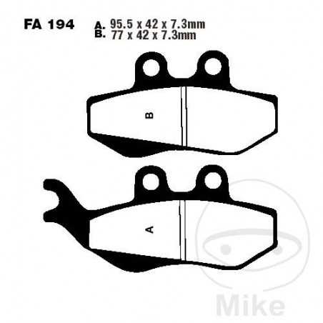 EBC Standard brake pads SCOOTER ALTN: 7870211 732.02.11