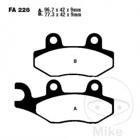EBC Standard brake pads SCOOTER ALTN: 7870218 732.02.45
