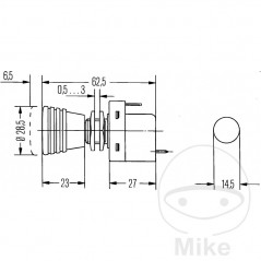Traction switch cable KONTR 12V 145.16.65