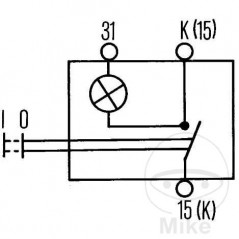 Traction switch cable KONTR 12V 145.16.65