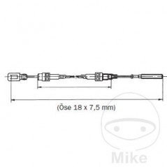 KNOTT Brake cable 800/1100 338.21.24