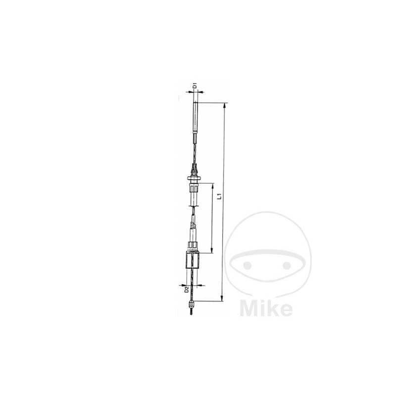 KNOTT Brake cable 1630/1840 338.32.21