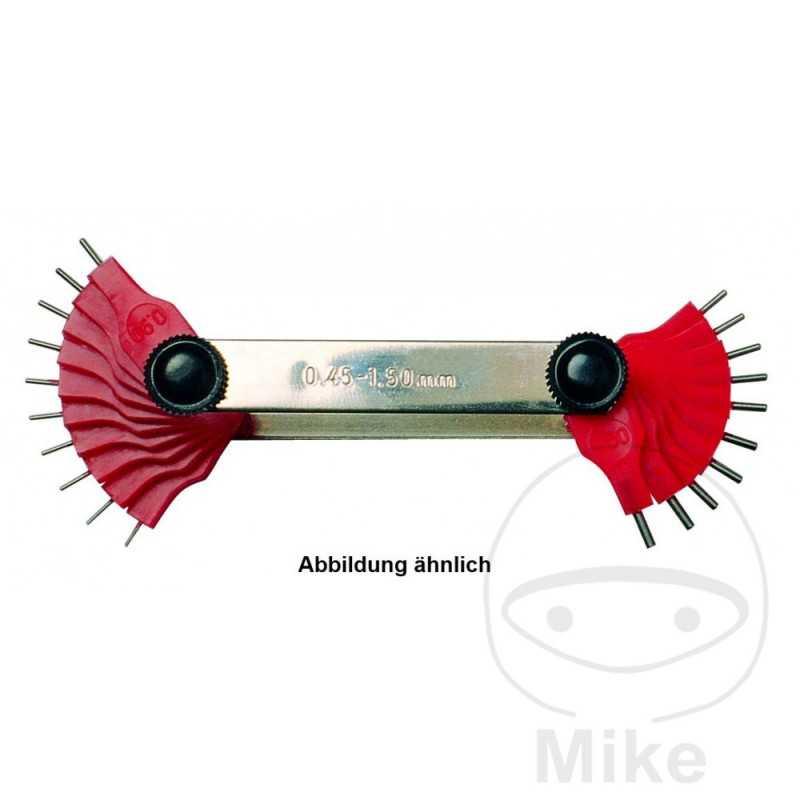 20-leaf gum gauge kit 0.45-1.50 MM 647.07.93