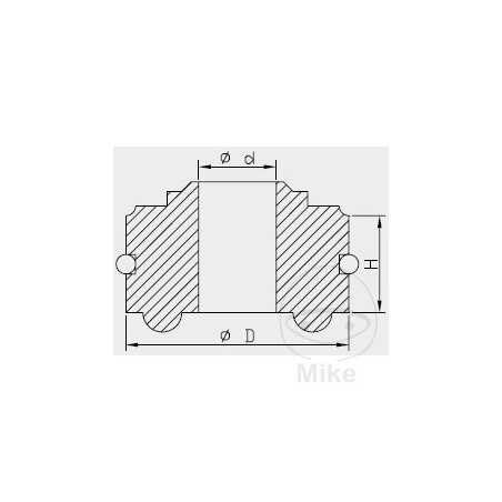 KAYABA shock absorber joint head 44/16 MM 773.11.71