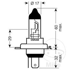 OSRAM Bombilla halógena H4 24V 70W 
TRUCKSTAR PRO 159.00.16