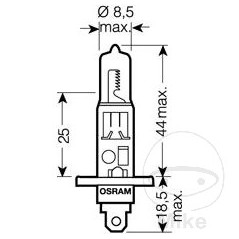 OSRAM halogen bulb H1 24V 70W 
TRUCKSTAR PRO 159.00.19