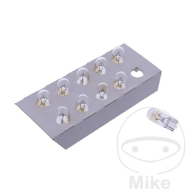 JMP Box of 10 bulb lamps 12V 3W 2.1X9.5 W3W NAOS 159.01.03