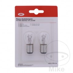 JMP Blister 2 lámparas bombilla para coche 12V 21/4W BAZ15D NAOS 159.01.39