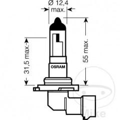OSRAM Bombilla halógena H10 12V 42W ORIGINAL 159.02.07