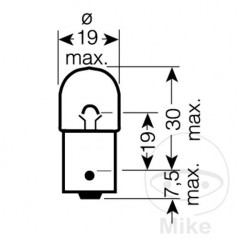 JMP LÁMPARA BOMBILLA 12V 5W BA15S 159.02.98