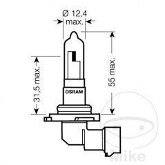 OSRAM halogen bulb HB3 12V 60W 
ORIGINAL 159.09.91