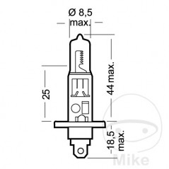 OSRAM halogen bulb H1 12V 55W ORIGINAL 159.13.53