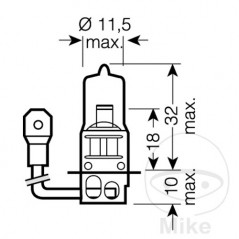 OSRAM halogen bulb H3 12V 55W ORIGINAL 159.77.98