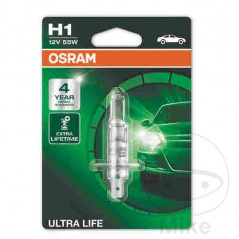 OSRAM halogen bulb H1 12V 55W 
ULTRA LIFE 159.16.19
