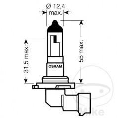 OSRAM halogen bulb HB4 12V 51W 
ORIGINAL 159.17.18