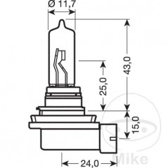 OSRAM Bombilla halógena H9 12V 65W ORIGINAL 159.78.89