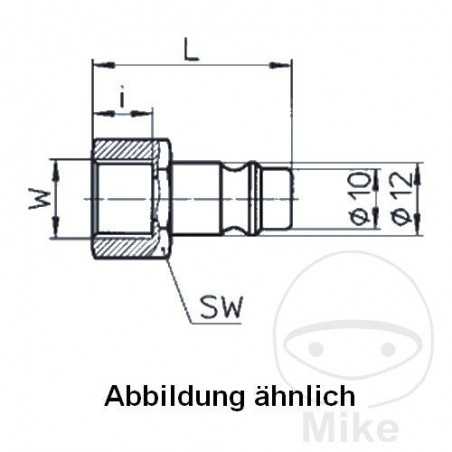 EWO Boquilla con rosca interior galvanizada G 1/4 656.52.61