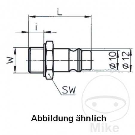 EWO Boquilla con rosca exterior galvanizada G 1/2 656.53.11