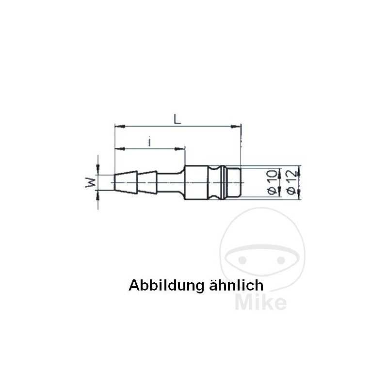 EWO Boquilla de aire insertable LW 9 MM 656.53.37