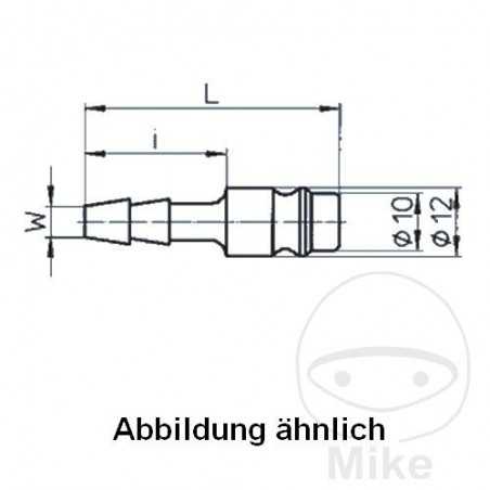EWO Boquilla de aire insertable LW 9 MM 656.53.37