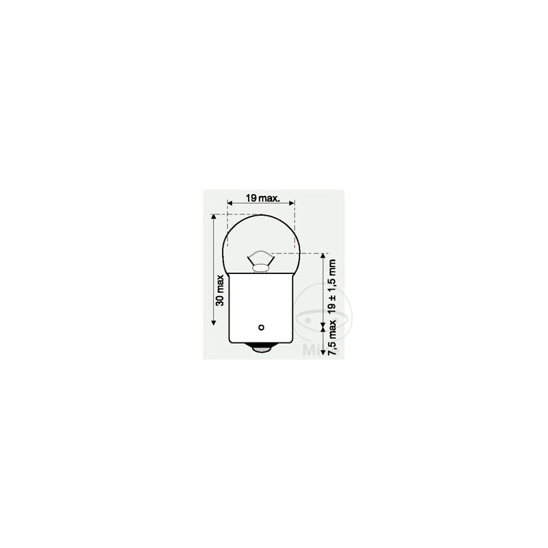 JMP Caja 10 lámparas bombilla 6V 10W 
BA15S 705.01.85