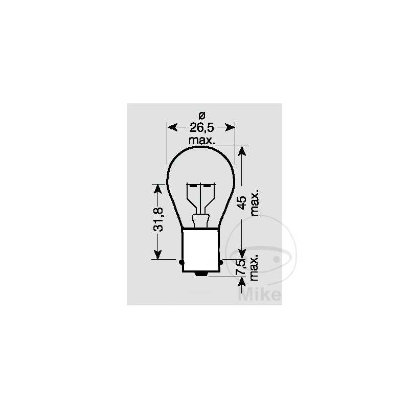 JMP Caja 10 lámparas bombilla 6V 21W 
BA15S 705.01.87