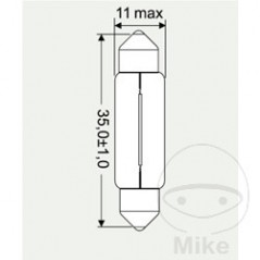 JMP Caja 10 lámparas bombilla 6V 5W 
SV8.5-8 11 X 35 MM FESTON 705.01.91