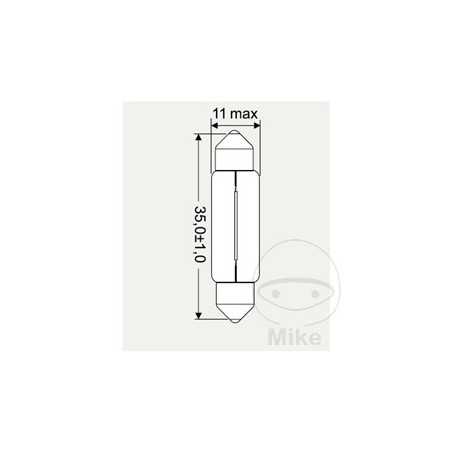 JMP Box of 10 bulb lamps 6V 5W 
SV8.5-8 11 X 35 MM FESTON 705.01.91