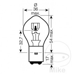 JMP LAMP, LIGHT BULB 12V 35/35W 
BA20D 705.04.81
