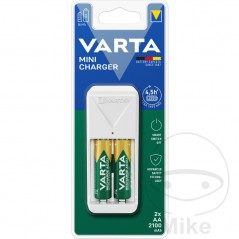 VARTA Cargador con 2 pilas recargables EASY MINI AA 2100 MAH 156.01.40