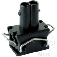 2-pole flat plug female housing 158.01.23