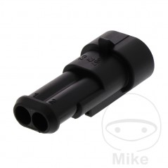 JMP 2-pole flat connector housing 158.02.09