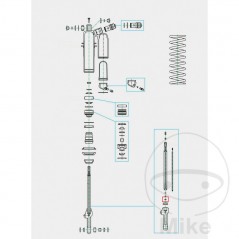 KAYABA Casquillo para vástago de pistón de
 Amortiguador INOX 18 MM 773.12.02