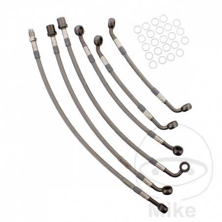 Kit 6 metal rear brake lines 757.01.03