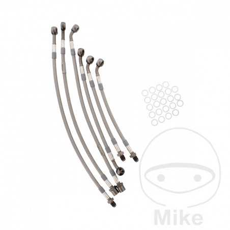 Kit 6 metal rear brake lines 757.01.05