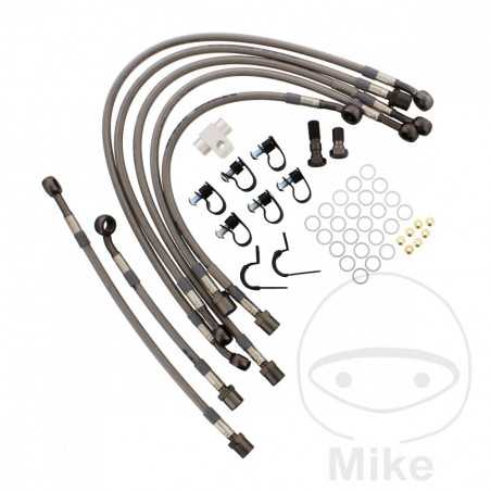Kit 7 metal rear brake lines 757.01.10