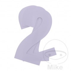 BLACKBIRD RACING 3 pack stickers number 2 for motorcycle 13X7 CM 711.24.43