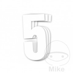 BLACKBIRD RACING 3 pack stickers number 5 for motorcycle 13X7 CM 711.24.47