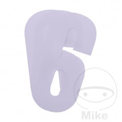 BLACKBIRD RACING 3 pack stickers number 6 for motorcycle 13X7 CM 711.24.48