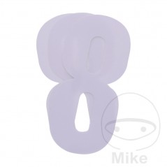 BLACKBIRD RACING Pack 3 pegatinas número 8 para moto 13X7 CM 711.24.50